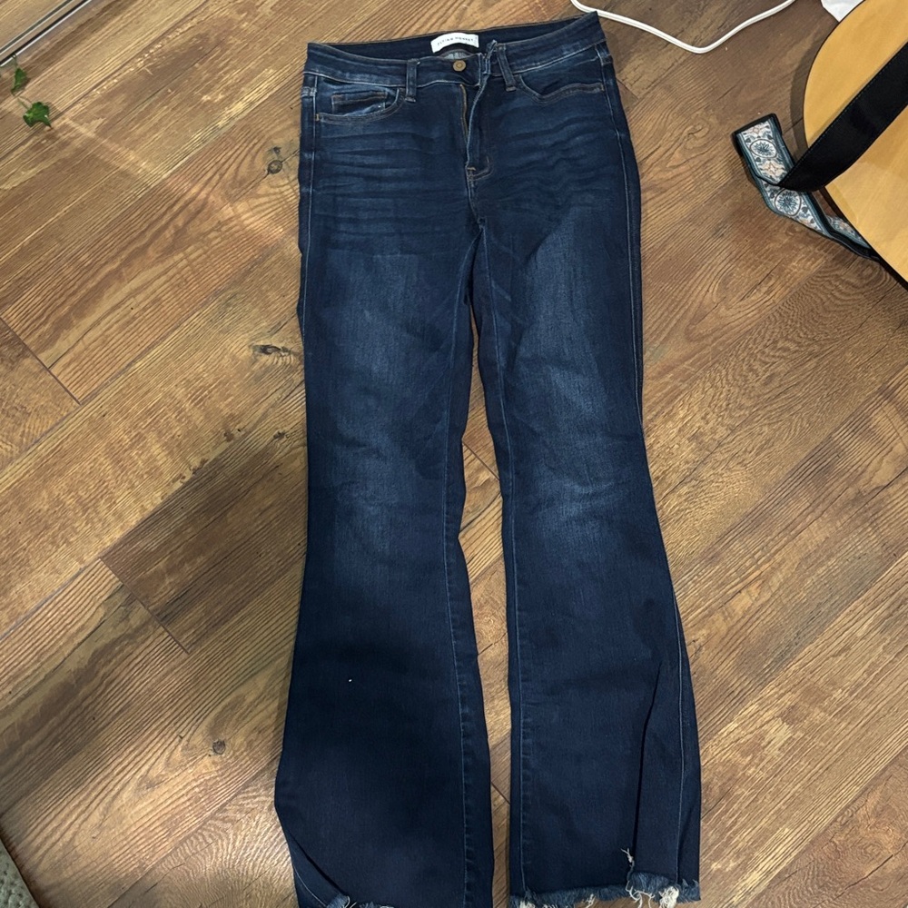 Flying Monkey Blue Flare Wide Leg Jeans